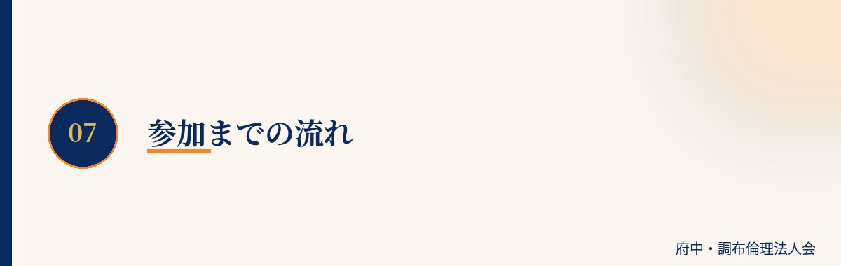 参加までの流れ